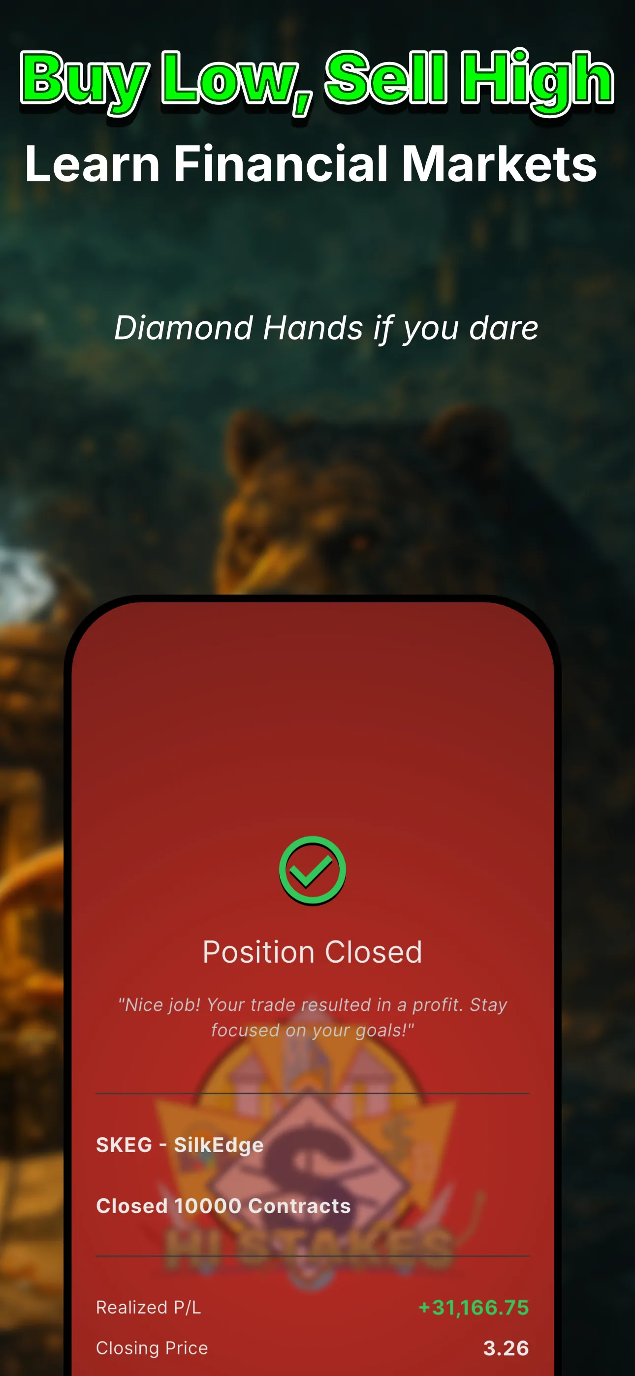 Hi Stakes Markets screenshot